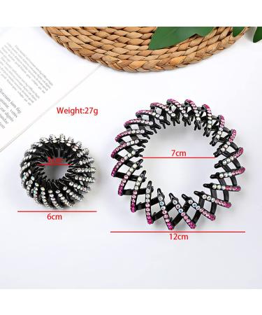 Buy Gsrhzd Bird Nest Hair Clips - 3 Piece Set for Women | Crystal Ponytail Holders & Expandable Accessories - Buy Online on GoSupps.com