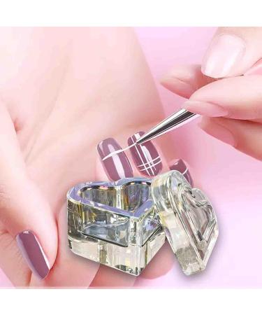 MagiDeal Nail Art Dish with Lid Nail Art Bowl Holder for Nails False Nails Acrylic Nails Container Small Jewelry Storage Box multi - Buy Online on GoSupps.com