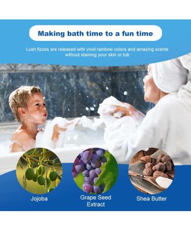 Bath Bombs Gift Set 4 Pieces of Unique Rainbow Cloud Bath Bomb Rainbow Rocket Bath Bomb Rainbow Moon Bath Bomb and Rainbow Star Bath Bomb Having Different Scent - Buy Online on GoSupps.com