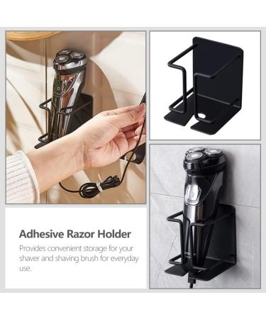 Angoily Wall-Mounted Razor Holder for Electric Shaving in Shower | Durable Steel Hook & Clothes Rack Connector - Buy Online on GoSupps.com
