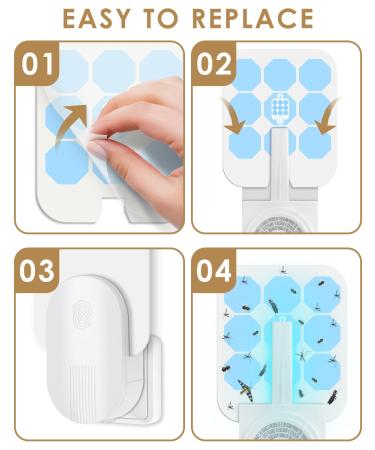 24 Pack Refills Glue Cards for Dynatrap DT3005W & Safer Home SH502 - Indoor Replacement Glue Boards Compatible with DT3005W - Plug-in Insect Trap Accessory - Buy Online on GoSupps.com