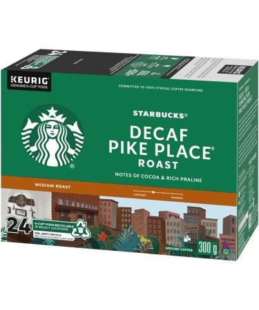 STARBUCKS PIKE PLACE Decaf Roast Medium Roast Ground Coffee K-CUP Pods 24 ct Box & Pike Place Medium Roast K-Cups Single Serve Keurig Compatible Coffee Pods for Keurig Brewers - 24 Capsules - Buy Online on GoSupps.com