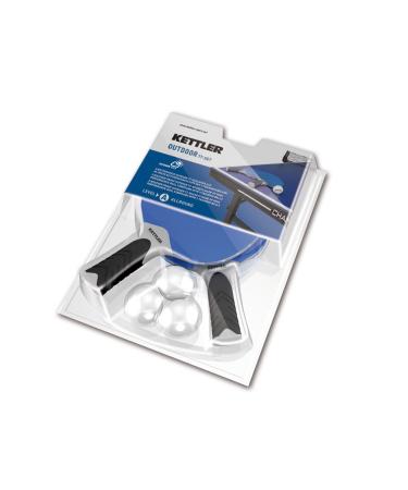Kettler HALO 5.0 Indoor/Outdoor Table Tennis Bundle: 2 Player Set (2 Rackets/Paddles and 3 Balls) Contemporary