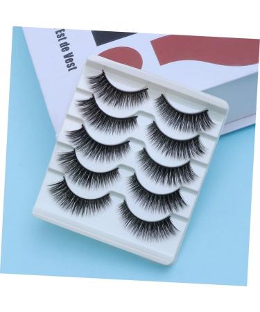 Angoily 5 Pairs Artificial Eyelashes Fake Lashes for Women Segmented False Eyelash Natural Lashes Natural False Eyelashes Long Thick Eyelashes Fause Eyelash 3d Manual Adhesive - Buy Online on GoSupps.com