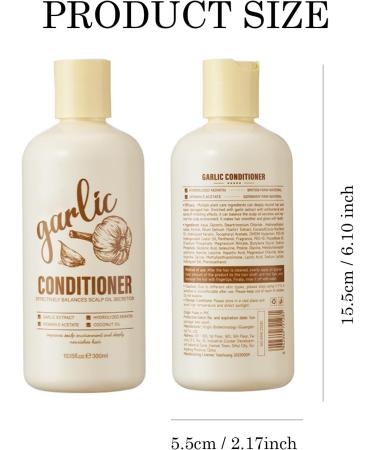Zynewa Garlic Hair Conditioner hair mask with garlic hair mask antihair loss hair mask garlic hair conditioner intensive restorative hair treatment antihair loss strengthens and cares for damaged - Buy Online on GoSupps.com