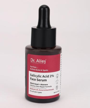 2% Salicylic Acid Face Serum. with Witch Hazel & Aloe Vera | Active Acne Reduces Blackheads & Open Pores Controls Oil & Smooths Texture | BHA Exfoliant for Oily Skin | 30ml - Buy Online on GoSupps.com