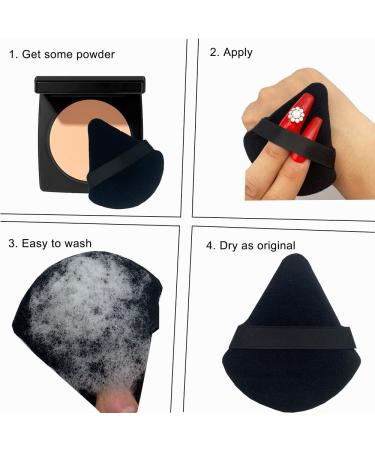 12Pcs Velvety Triangle Powder Puff Set for Flawless Makeup Application - Buy Online on GoSupps.com