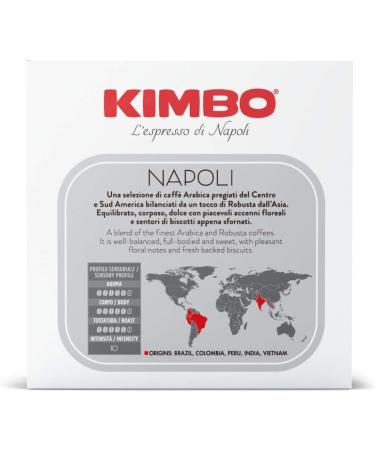  Kimbo Kimbo Napoli coffee capsules compatible with Dolce Gusto Nescaf 6 packs of 16 capsules (total 96 capsules) - Buy Online on GoSupps.com