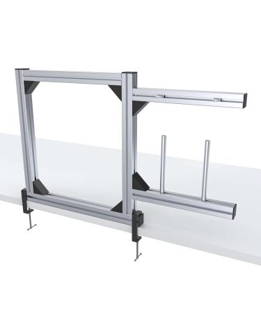 Rug Tufting Frame Tufting Kit 19.7'' Newest Aluminum Metal Tufting Frame for Rug Making Primary Tufting Cloth Stand Tufting Fabric Rug Tufting Kit Rug Frame for Tufting Supplies Carpet Tufting Gun Kit