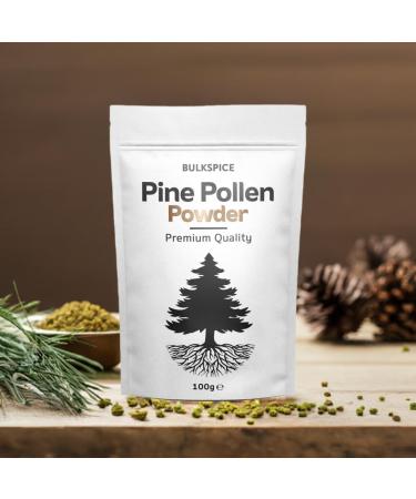BULKSPICE Pine Pollen Powder 100 grams Premium Quality Natural Testosterone Booster Pine Pollen Vitamin & Fiber - Buy Online on GoSupps.com