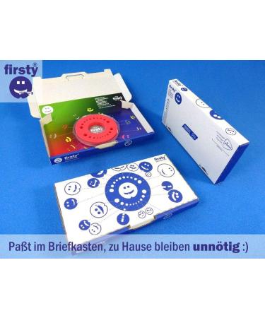 FIRSTY MICHTWAHNDING Round Fluor - Limited Edition Fluor Gelb/Schwarz | Includes Log Booklet Fridge Magnet & Hurray Sticker | Perfect for Boys & Girls - Buy Online on GoSupps.com