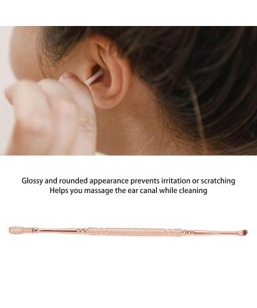 Stainless Steel Dual Head Ear Spoon - Ergonomic Design Ear Wax Remover for Beauty Salon (Rose Gold) - Buy Online on GoSupps.com