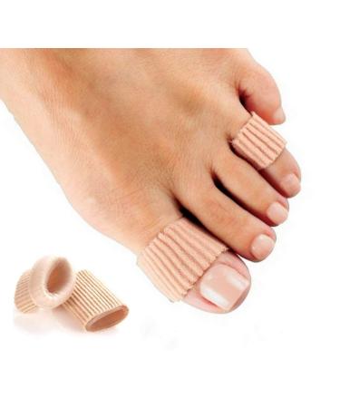 6pc Toe Protector Gel Cushion Comfort Stretchable Elastic Soft Callus & Corn Wrap 6 Count (Pack of 1)