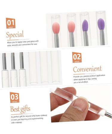 Healeved 32 Pcs Silicone Lip Brush Lip Applicator Eyeshadow Brush Lip Makeup Eye Shadow Scrubber - Buy Online on GoSupps.com