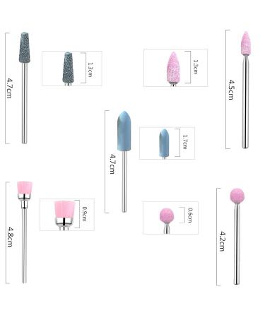 Jeopoom Nail Miller Grinding Heads Bits 10 Pieces - Professional Manicure & Pedicure Kit for Gel Nails Polishing & Nail Surface Care - Buy Online on GoSupps.com