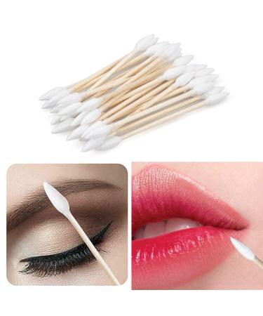 Hedume 2500 Pieces Double Pointed Wooden Cotton Swabs (25 Packs) | 100% Cotton Buds for Beauty and Hygiene - Buy Online on GoSupps.com