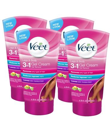 VEET Hair Removal Cream Sensitive Formula 6.78 oz (Pack of 4) 6.7 Fl Oz (Pack of 4)