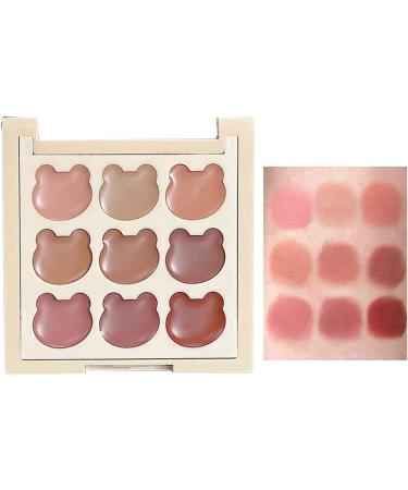  Lesunbak Lip Gloss Palette | 9 Shades Lip Makeup Palette for Women and Teens | Lightweight Velvet Finish Compact Size for Travel School Dates & Events - Buy Online on GoSupps.com
