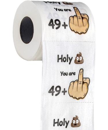 Original Funny Toilet Paper for 50th Birthday - 49 + 1 - Perfect Gift & Decoration for Men & Women - Soft 250 Sheets - Unique Joke Article - Buy Online on GoSupps.com