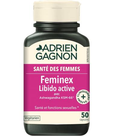 Adrien Gagnon - Feminex Active Libido with Ashwagandha KSM-66 Libido Booster for Women 50 Veggie Capsules - Buy Online on GoSupps.com