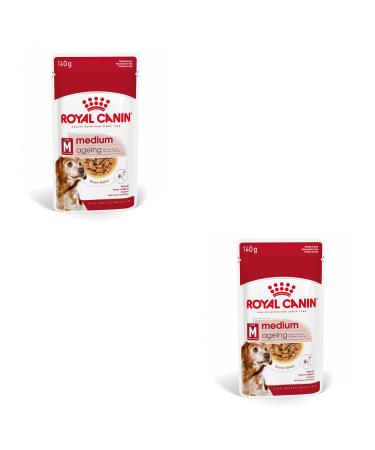 Royal Canin Medium Ageing 10+ | Double Pack | 2 x 10 x 140 g | Wet food for medium-sized dogs (11 to 25 kg) | From the age of 10 | To support healthy ageing