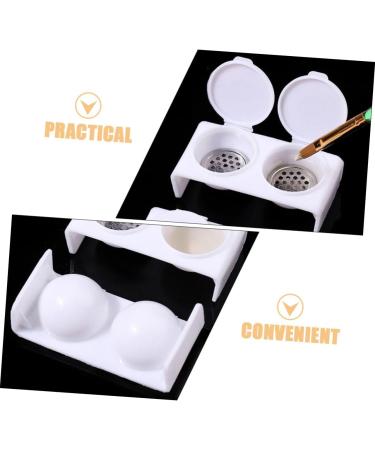 FRCOLOR Nail Art Brush Cup Nail Dappen Dish Monomer Dish with Lid Dapping Dish for Nails Dappen Dish with Lid Dappen Dish for Nails Monomer Holder Nail Monomer Dish Various Tool Acrylic - Buy Online on GoSupps.com