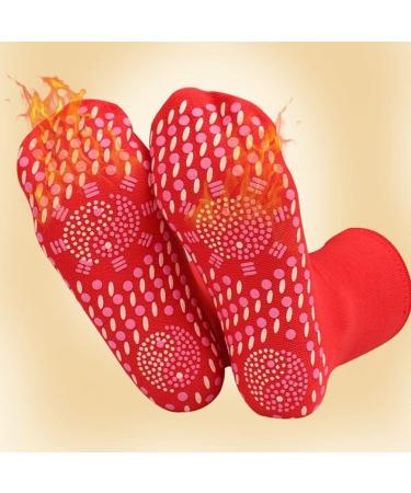 Supvox Heated Socks - Superelastic Thick & Breathable Self-Warming Socks for Men & Women | 6-Piece Winter Frost Protection - Buy Online on GoSupps.com