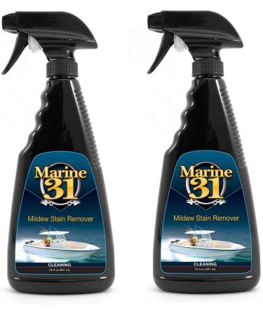 Marine 31 Mildew Stain Remover & Cleaner - Marine & Boat, Home & Patio, Bathroom & Shower Cleaner, 20oz. - 2-pack