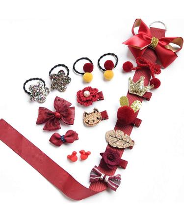 Shop Hcliptie 36-Piece Baby Girl Hair Clips - Cute Elastic Hair Ties & Jewels for Stylish Baby Hairstyles - International Shipping Available - Buy Online on GoSupps.com
