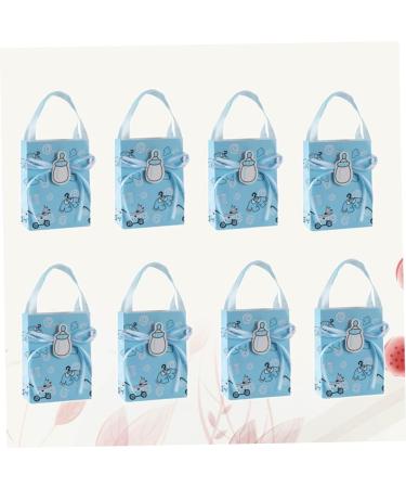 12pcs Box The Gift Gifts Paper Gift Bag Mini Tote Candy Bag Christening Decoration Party Favors Korean Birthday 1 count (Pack of 1) Sky-blue - Buy Online on GoSupps.com