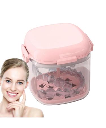 Night Watchman Kit - Hierarchical Hollowed-Out Holder with Mirror Brush | Food-Grade Transparent Travel Utensils | Mouth Protection & Night Protection | Tylyworth Pink - Buy Online on GoSupps.com
