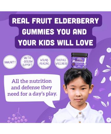 Llama Naturals Kids Multivitamin Gummies + Elderberry Gummies Bundle | No Added Sugar Cane | Vegan | Organic | 2 Bottles - Buy Online on GoSupps.com
