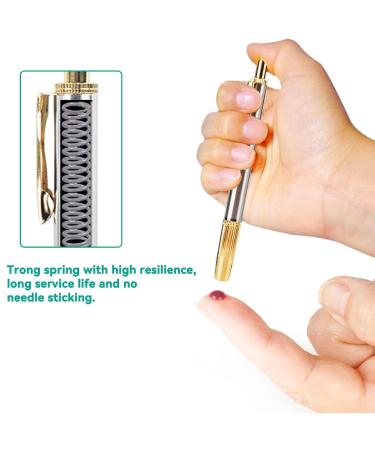 Blood Lance Pen - Stainless Steel Acupuncture Massager for Pain Relief & Blood Testing | International Shipping Available - Buy Online on GoSupps.com