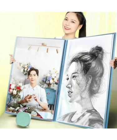 A3 Diamond Painting Storage Book | 60 Views Art Portfolio | 30 Page Protectors | 17.3x12.8in | Green - Buy Online on GoSupps.com