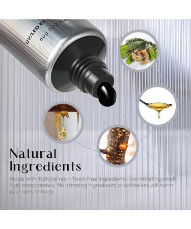 Aokitec 60ml Black Nail Extension Gel - UV Polish & Acrylic Assembly Gel for Salon & DIY Nail Art - Buy Online on GoSupps.com