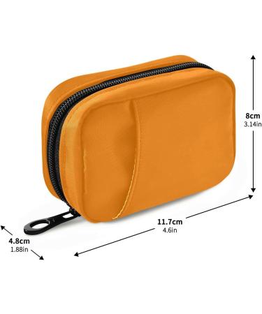 Buy Pfrewn 7-Day Pill Box & Travel Organizer | Compact Vitamin Supplement Holder in Orange - Buy Online on GoSupps.com