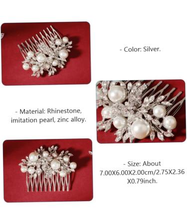DOITOOL 1pc Hair Comb Hair Accessory Hair Accessories Popular Headwear Eye-catching Hairpin Rhinestone Bobby Pins Combs Bridal Headdress Rhinestone for Hair Wedding Hairpin Bridal Comb - Buy Online on GoSupps.com