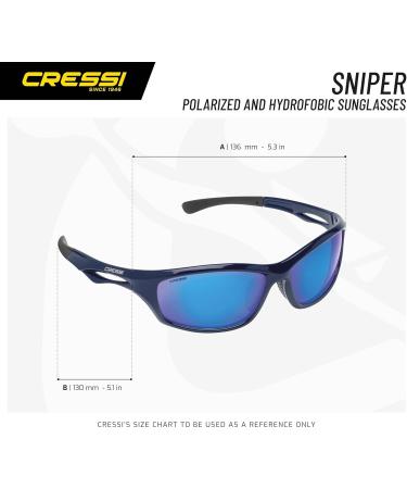 Buy Cressi Unisex Adult Sniper Sport Sunglasses - Pack of 100 | Black/Mirrored Blue Lenses | International Shipping Available - Buy Online on GoSupps.com