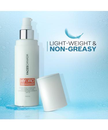 Hydro Face Moisturizer with SPF 15 - Natural Hydrating Anti-Aging Formula | Lightweight Non-Greasy | Radiant Skin | 3.38 Fl Oz (100ml) - International Shipping Available - Buy Online on GoSupps.com