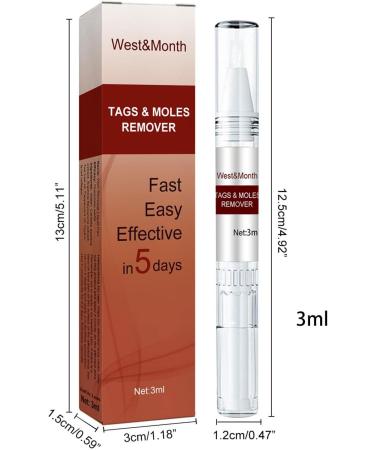 Liqui Skin Removal Wipe Off Tags And Moles Skin Mole Remover LiquiNatural Non-Irritating Mole Pen Wart Repair Pen - Buy Online on GoSupps.com
