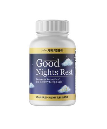 Good Night Rest Promotes Relaxation & Healthy Sleep Cycle Dietary Supplement | 60 Capsules