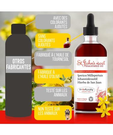 St. John's Wort Hypericum Oil Moisturizing for Skin and Hair Anti Stretch Marks During Pregnancy Body Massage Oil Anti Firming Cellulite and Anti Aging Face 100ml - Buy Online on GoSupps.com