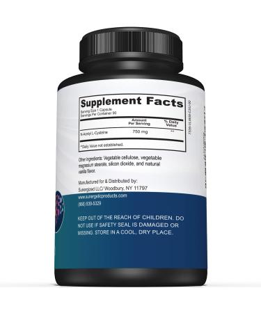 Premium NAC Supplement 750mg - Liver Support, Immune Health - 90 Capsules - Buy Online on GoSupps.com