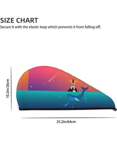 Hair Towel Wrap with Button - Quick Drying Turban for Effortless Hair Care | Lighthouse & Whale Design - Buy Online on GoSupps.com