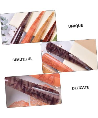 DRESSOOS 1pc Glossy Horn Clip Vintage Hair Barrettes Hair Clips Womens Barrettes for Hair Tortoise Hair Clip Teeth Hair Barrettes Vintage Alligator Styling Scratch Miss Acrylic Rhinestones 13X3cm Grey - Buy Online on GoSupps.com