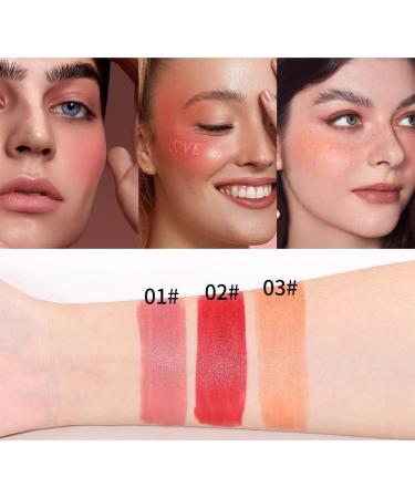 Lovelycat Colorful Moisturizing Stick Colorful Makeup Pink Stick Lasting Natural Makeup Eye Shadow Lip Cheek Waterproof for All Skin (3PC One Size) 3pc 1 g (Pack of 1) - Buy Online on GoSupps.com