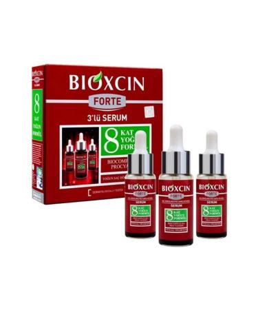 Bioxcin FORTE Herbal Serum - 3 x 50 ml Anti Hair Loss Treatment for Intensive Shedding | International Shipping Available - Buy Online on GoSupps.com