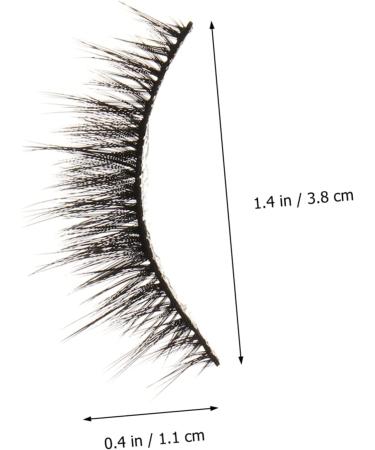 Beavorty 10 Pairs short false eyelashes fake cosmetic eyelashes Fake Eyelash thick cross eyelashes artificial eyelashes Makeup lash lashes Stage Eyelash 6d extend slim artificial fiber - Buy Online on GoSupps.com