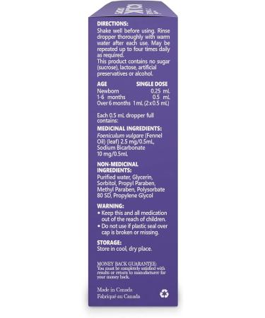 Dr. Chase Pediatrics Kolik Concentrated Gas Relief Drops for Baby Colic Gas Relief for Infants - All Natural Gas Drops for Babies - Herbal Formula to Ease Digestive Discomfort & Fussiness 60ml - Buy Online on GoSupps.com