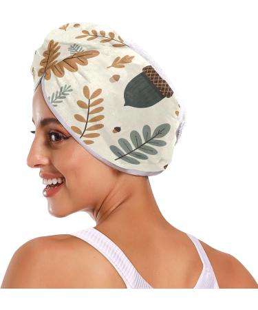 Super Absorbent Palm Fruit Hair Towel 2 Pack - Quick Drying Turbans & Head Towel for Women & Girls - Buy Online on GoSupps.com